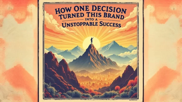 "How One Decision Turned This Brand Into an Unstoppable Success"