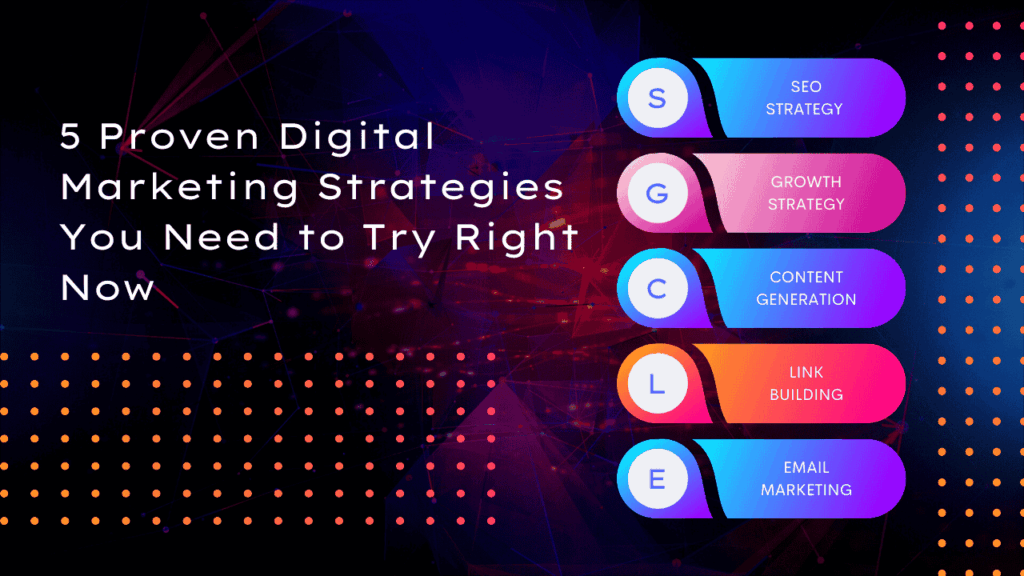 5 Proven Digital Marketing Strategies You Need to Try Right Now