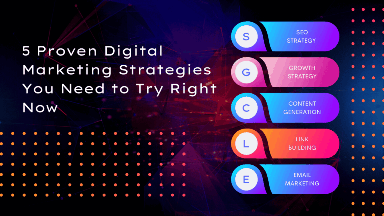 5 Proven Digital Marketing Strategies You Need to Try Right Now